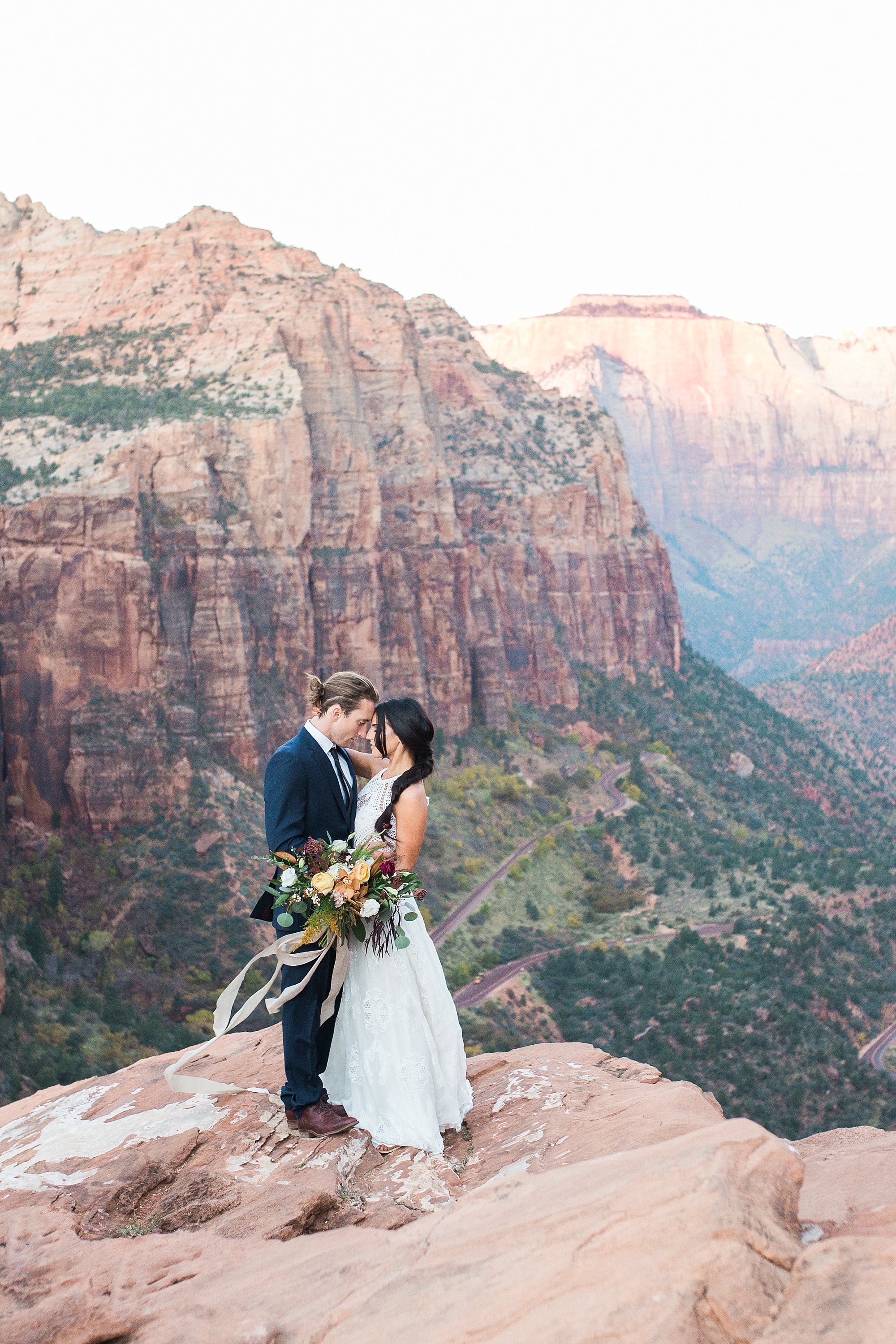 heather ethen elopement zion national park utah colorado wedding photography hazel and lace