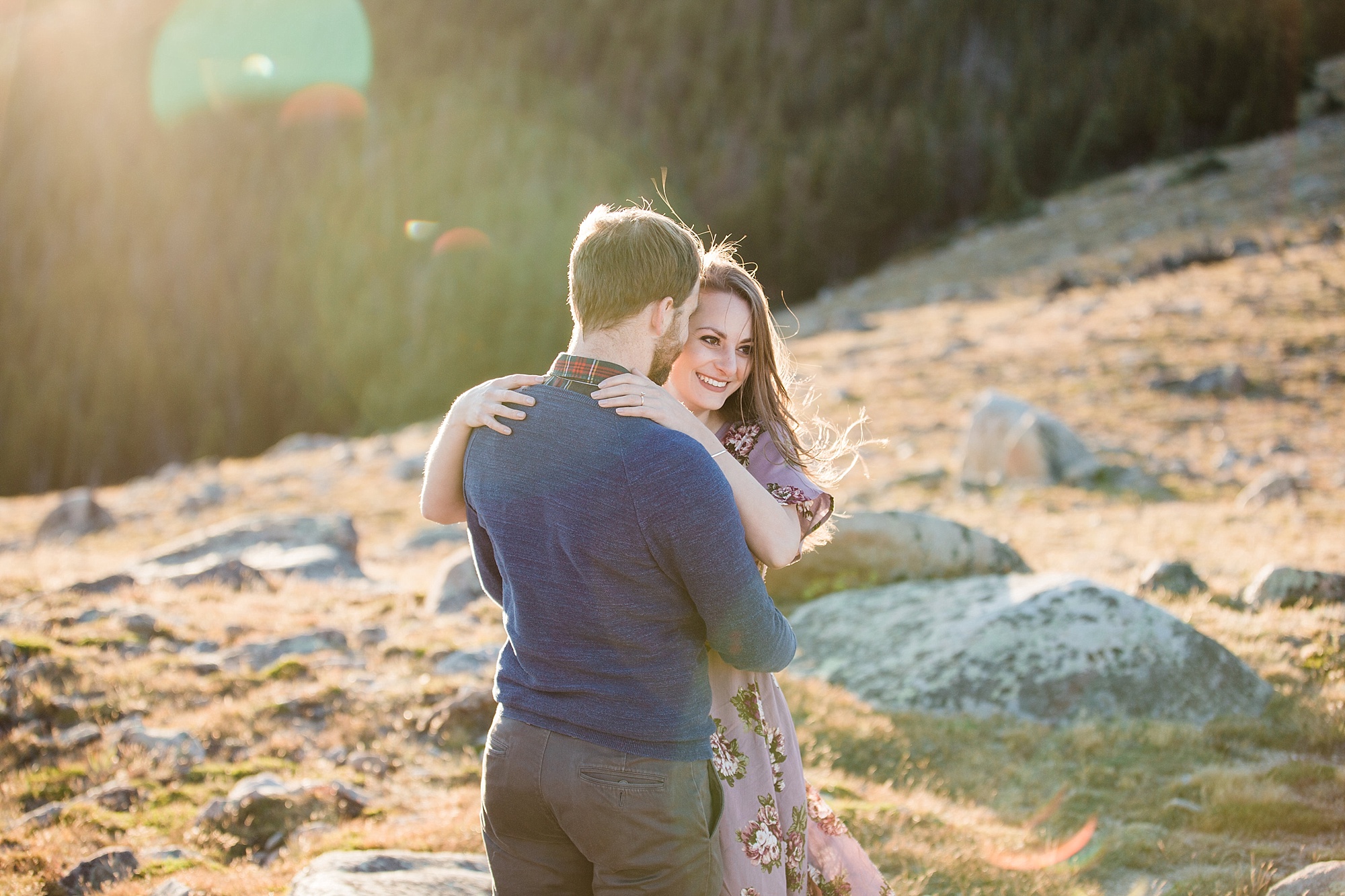 allison and ryan rocky mountain national park engagement session wedding colorado hazel and lace photography