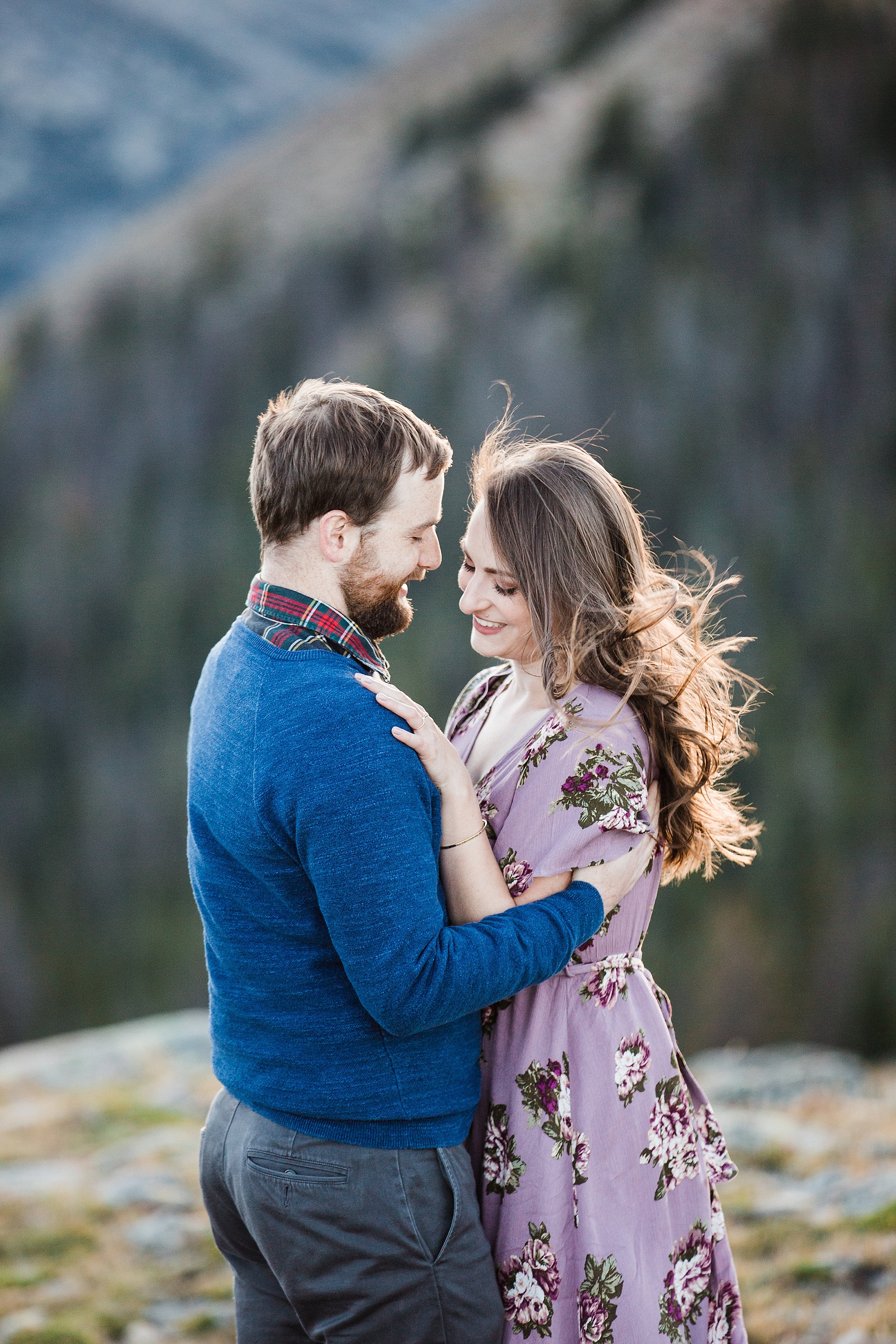 allison and ryan rocky mountain national park engagement session wedding colorado hazel and lace photography