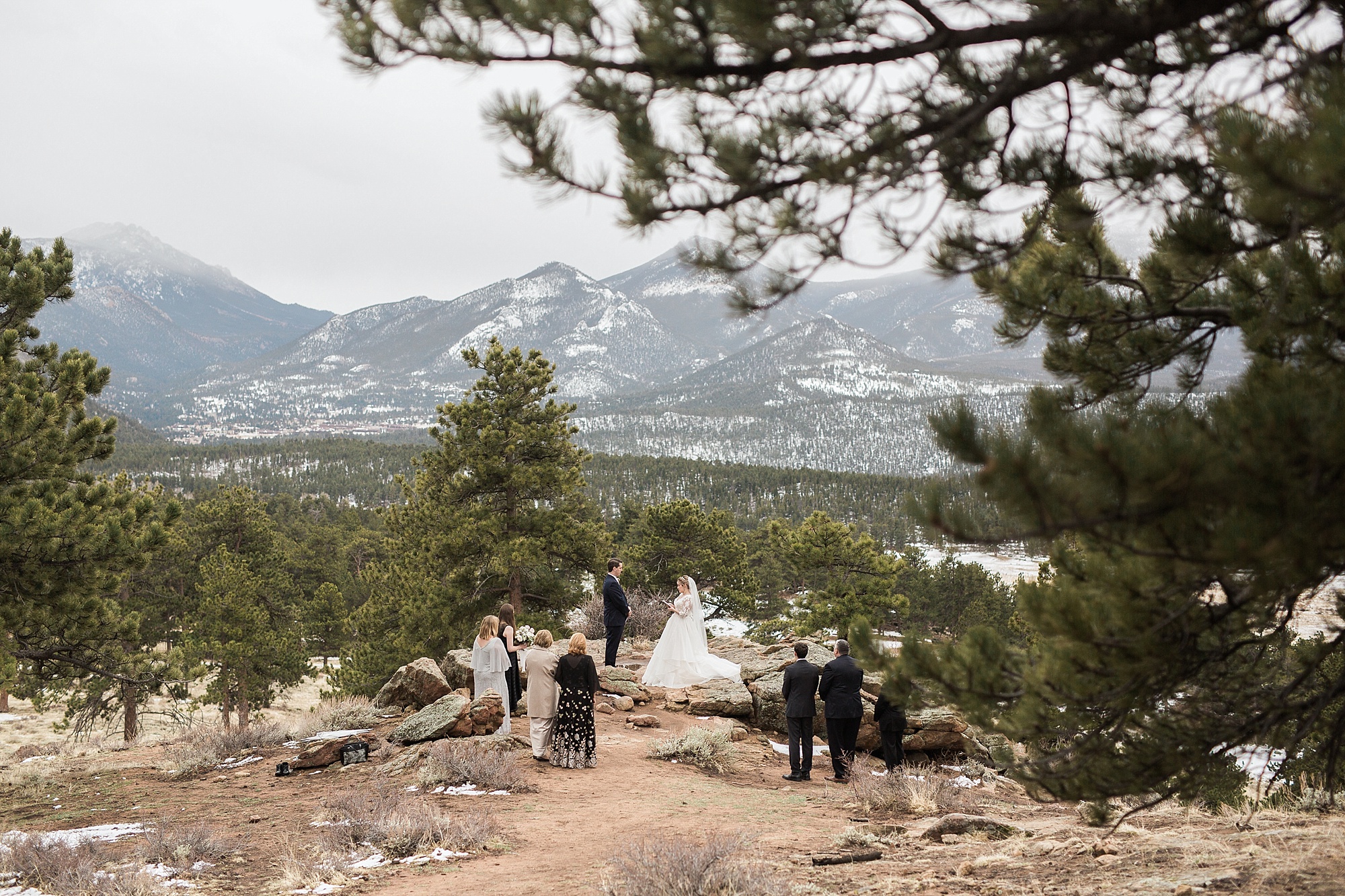 sarah and michael wedding rocky mountain national park colorado elopement hazel and lace photography