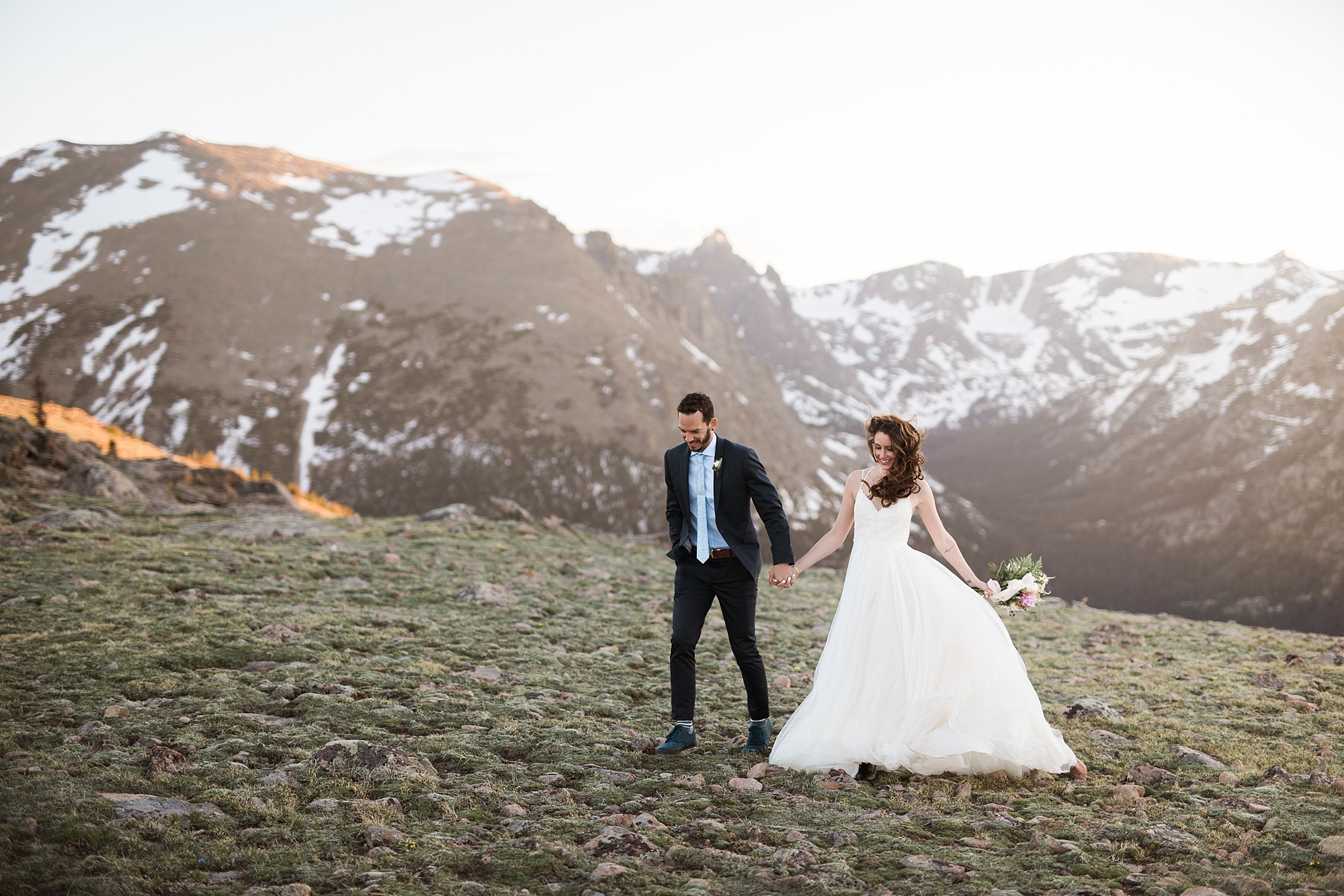 kelly and jorge trail ridge road rocky mountain national park colorado wedding hazel and lace photography