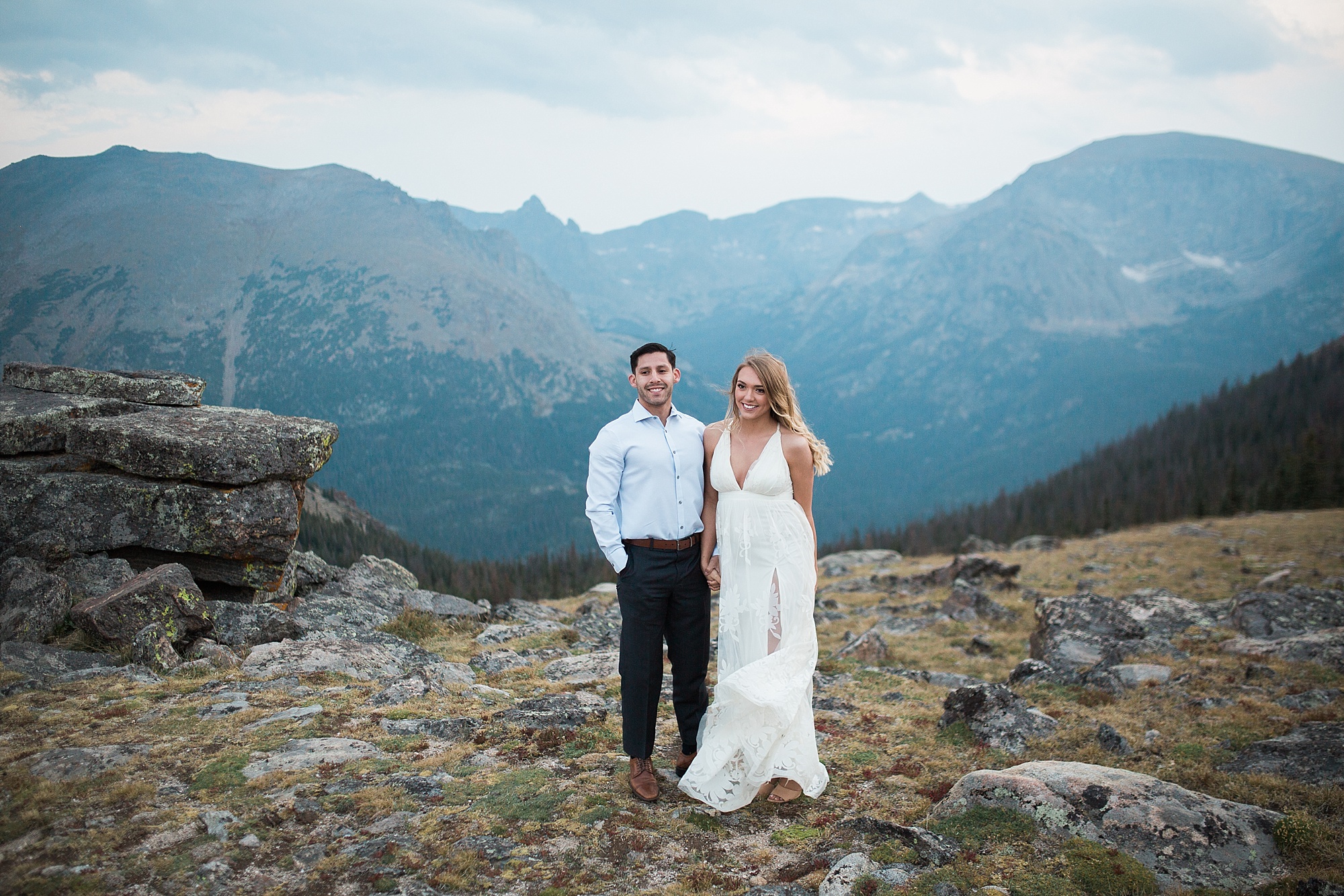 bayli and andres engagement session colorado wedding rocky mountain national park hazel and lace photography