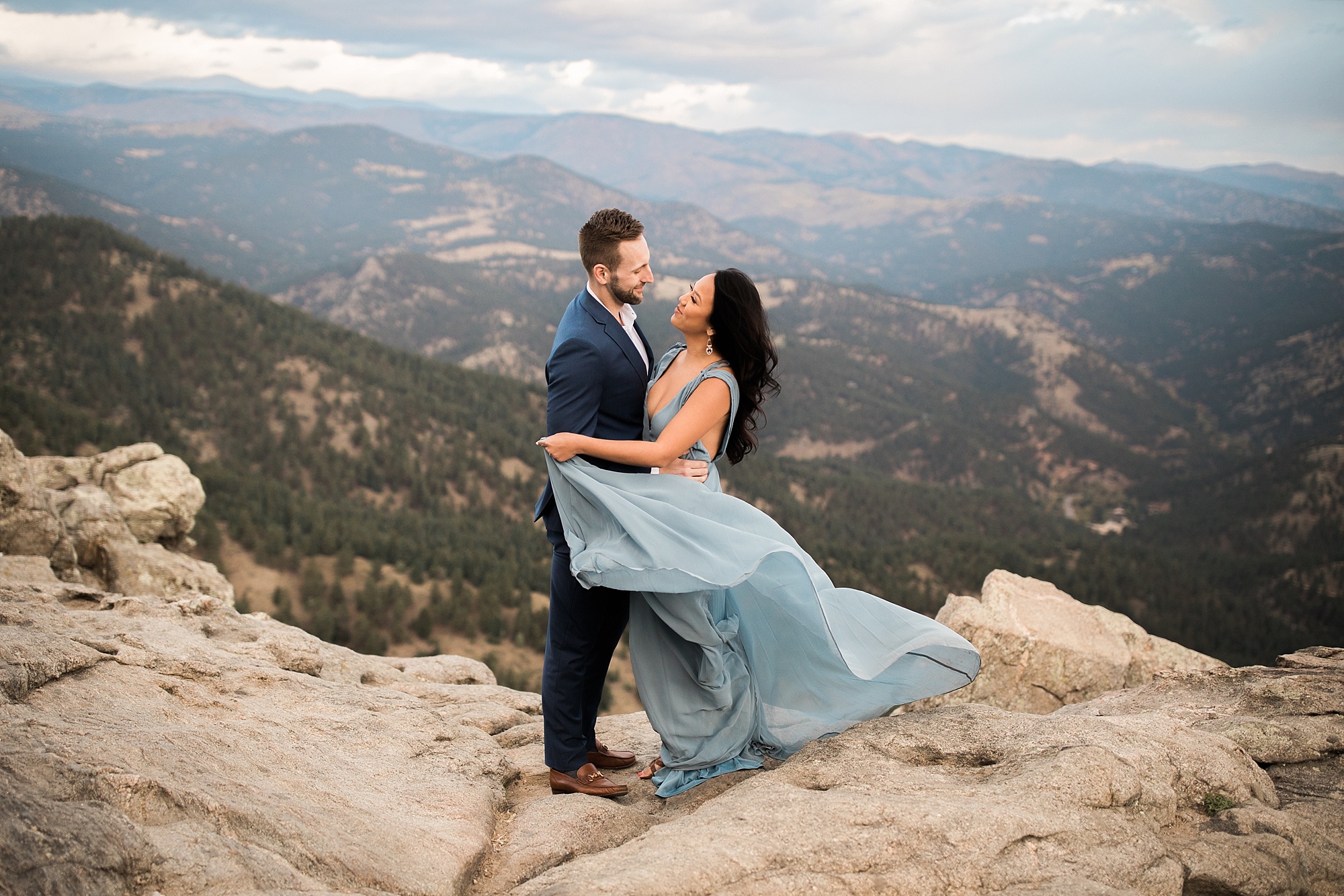 tiffany ian boulder engagement session colorado wedding lost gulch overlook hazel and lace photography