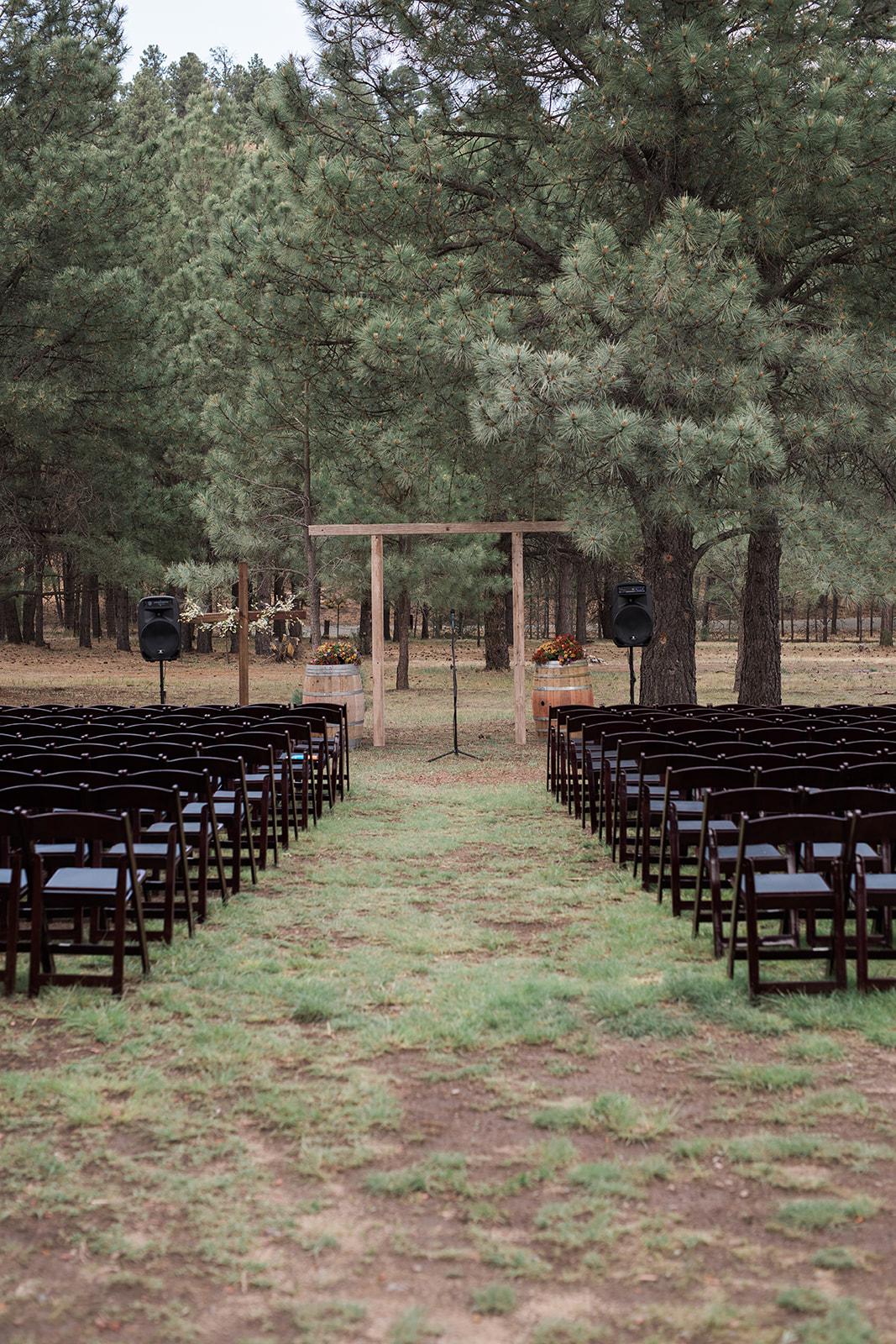 ceremony site at New Mexico enchanted winery