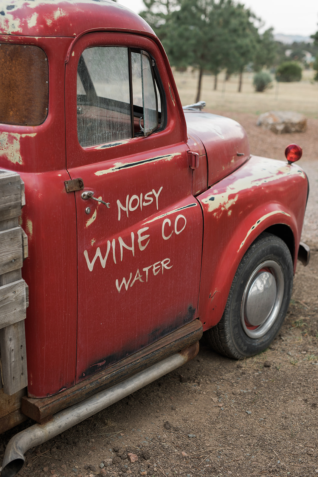 antique farm truck at winery