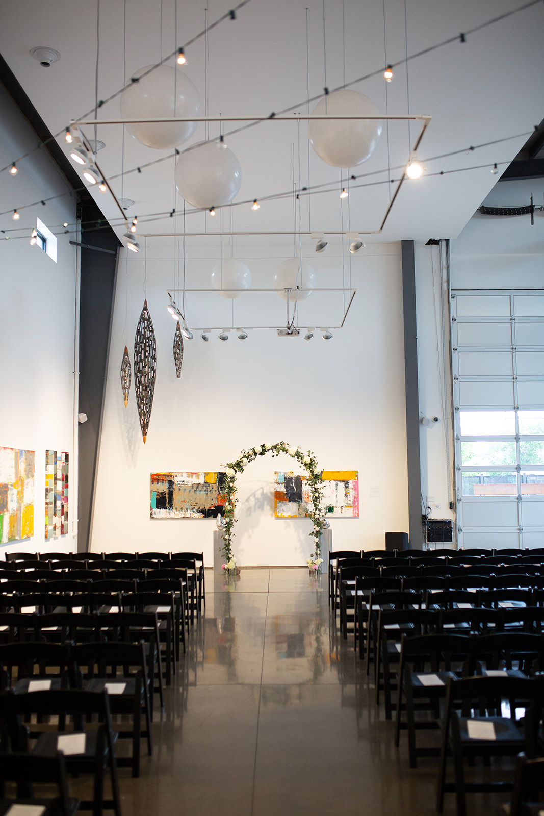 Space gallery in downtown Denver wedding ceremony site