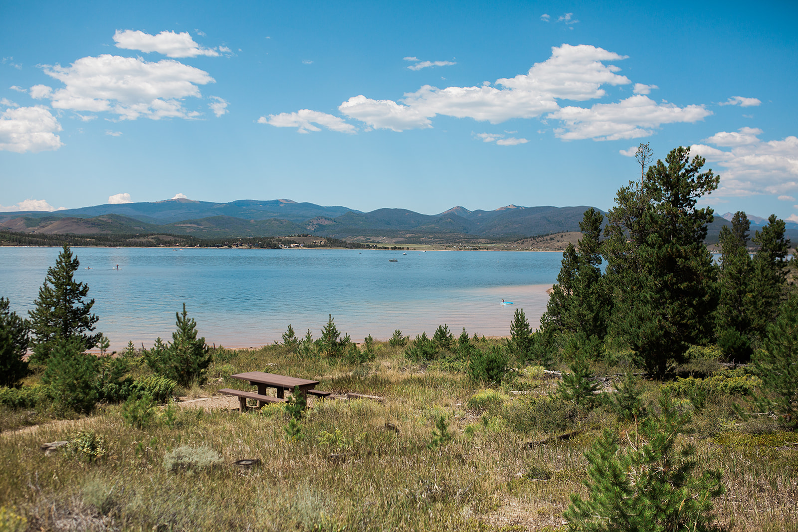 gorgeous lake near the Crestview Ranch in Granby Colorado