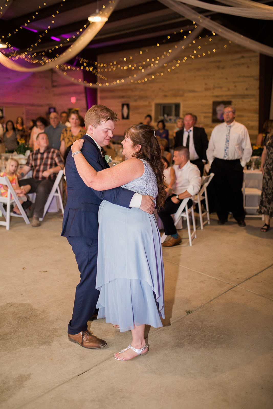 father/daughter dance at the Lodge at Crestview Ranch at wedding reception 