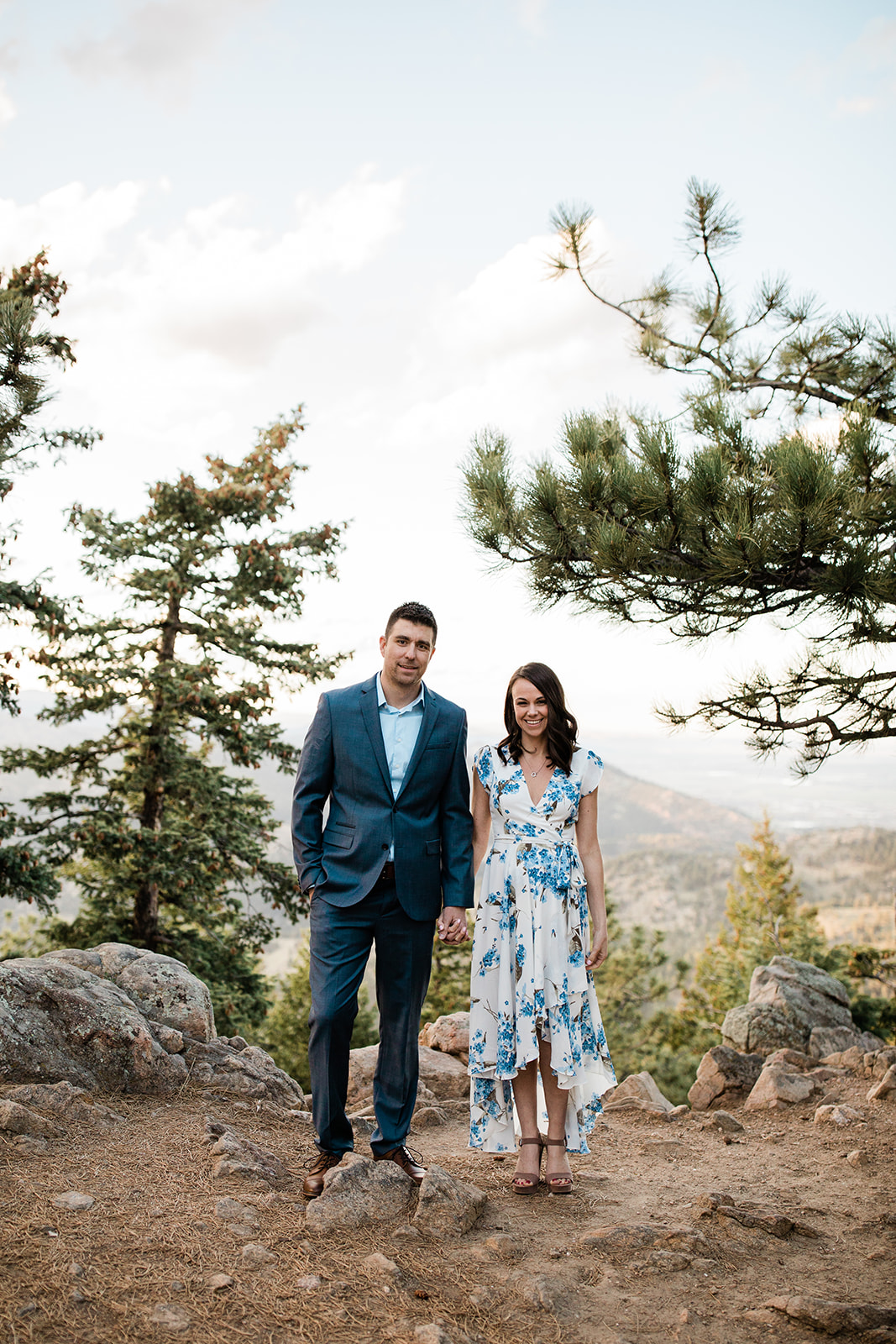 Amber and Jesse engagement photos at Lost Gulch Lookout, Colorado
