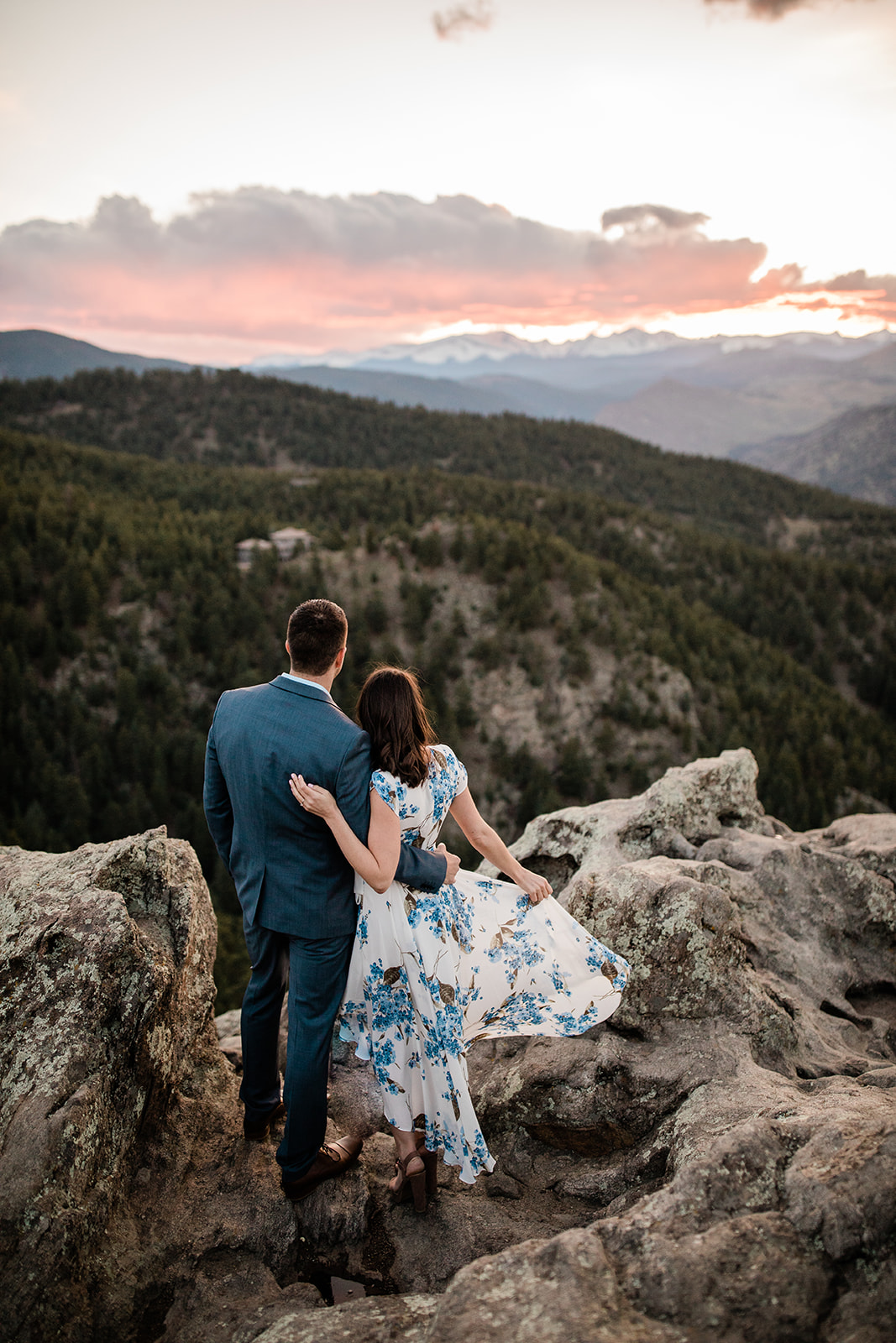 couple at the Lost Gulch Lookout 
