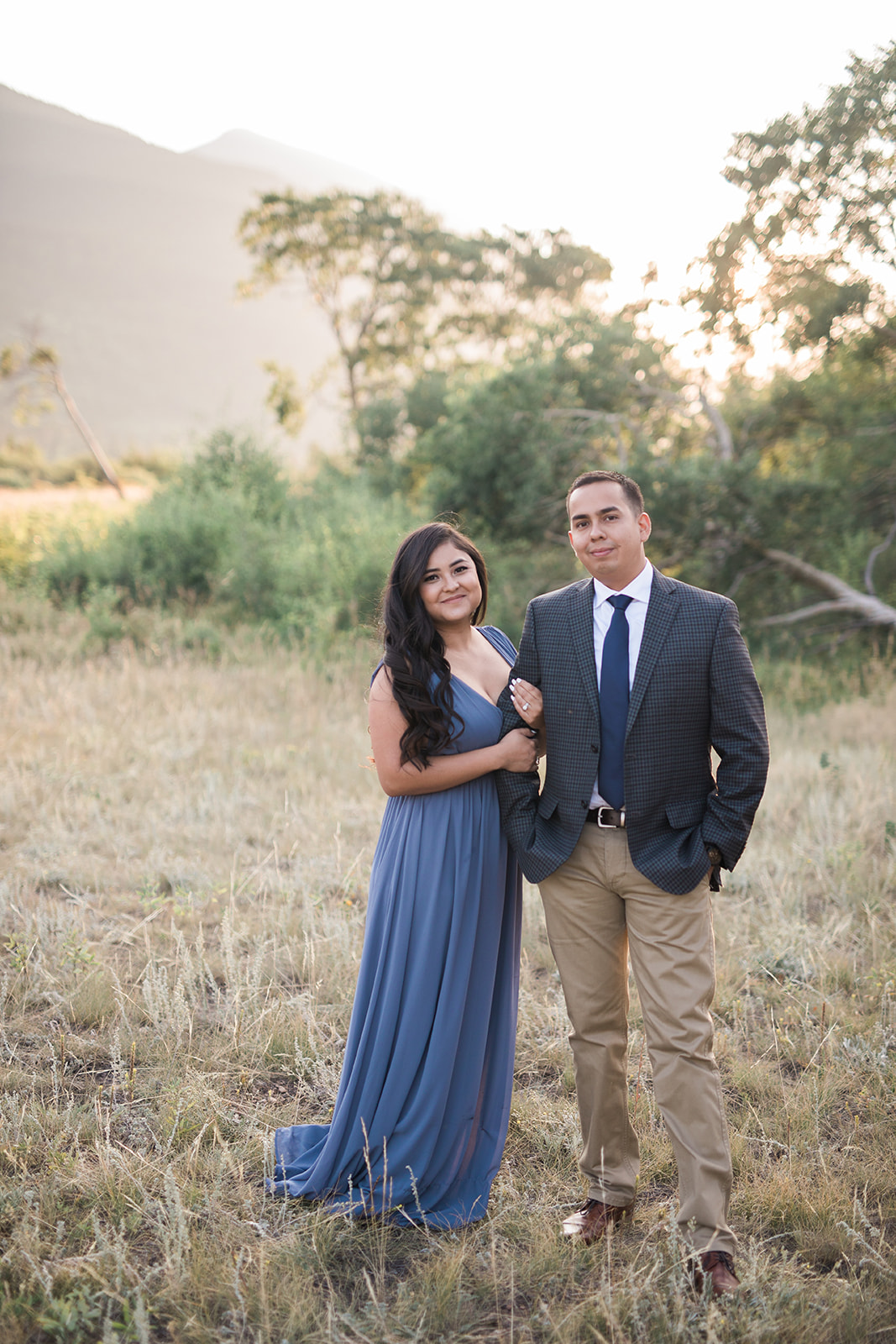 engaged couple during Rocky Mountain National Park engagement session