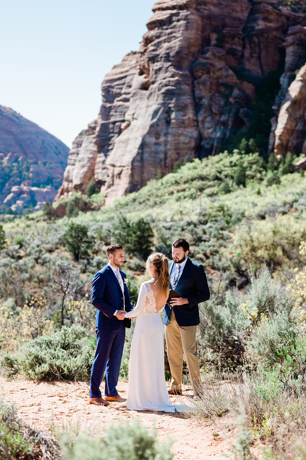 Nick and Kate's intimate Zion elopement