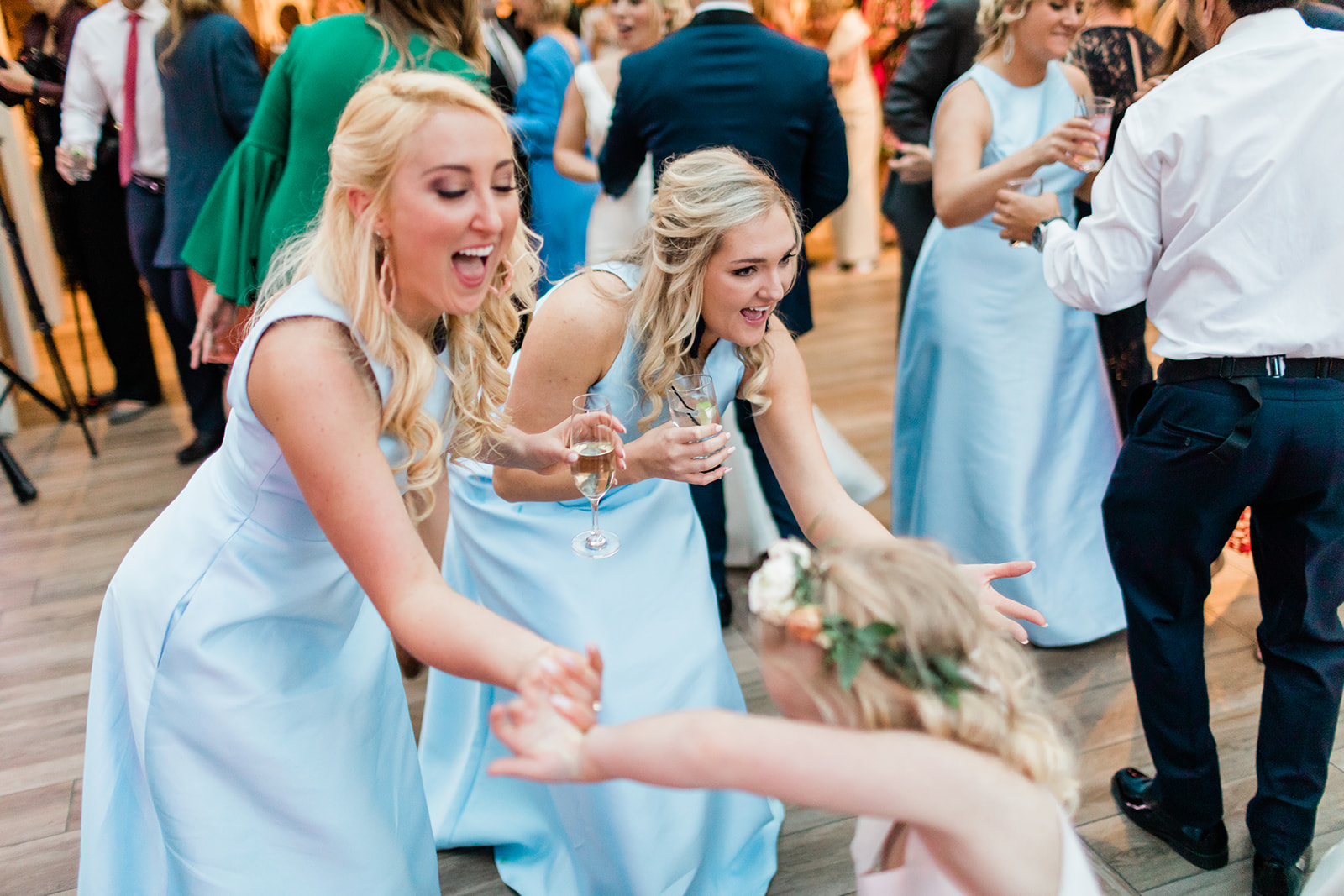 guests dance at wedding reception in Vail Colorado