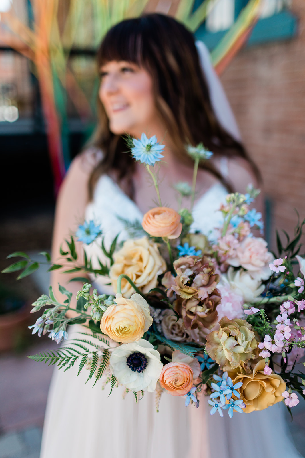 Outdoor colorado bride's bouquet
