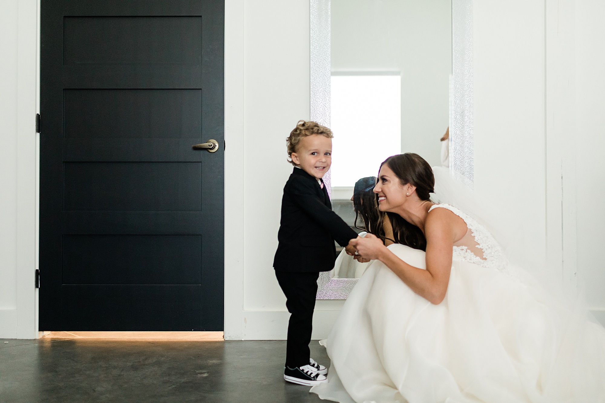 bride with ring bearer