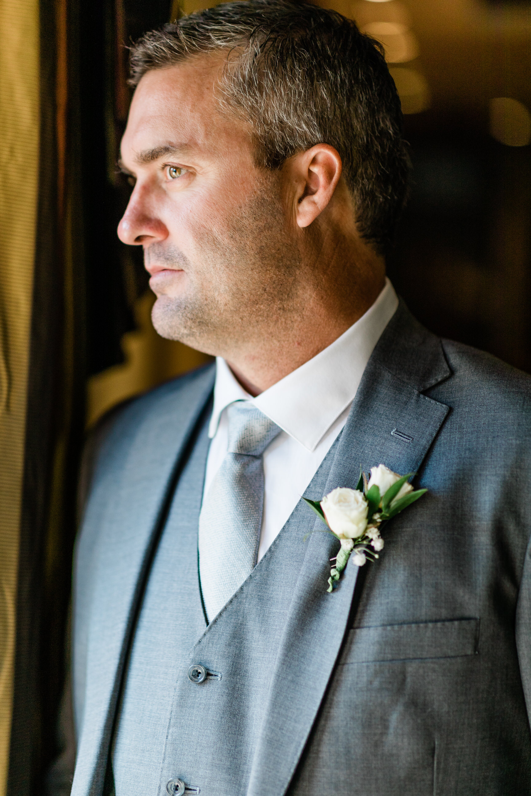 groom portrait before wedding