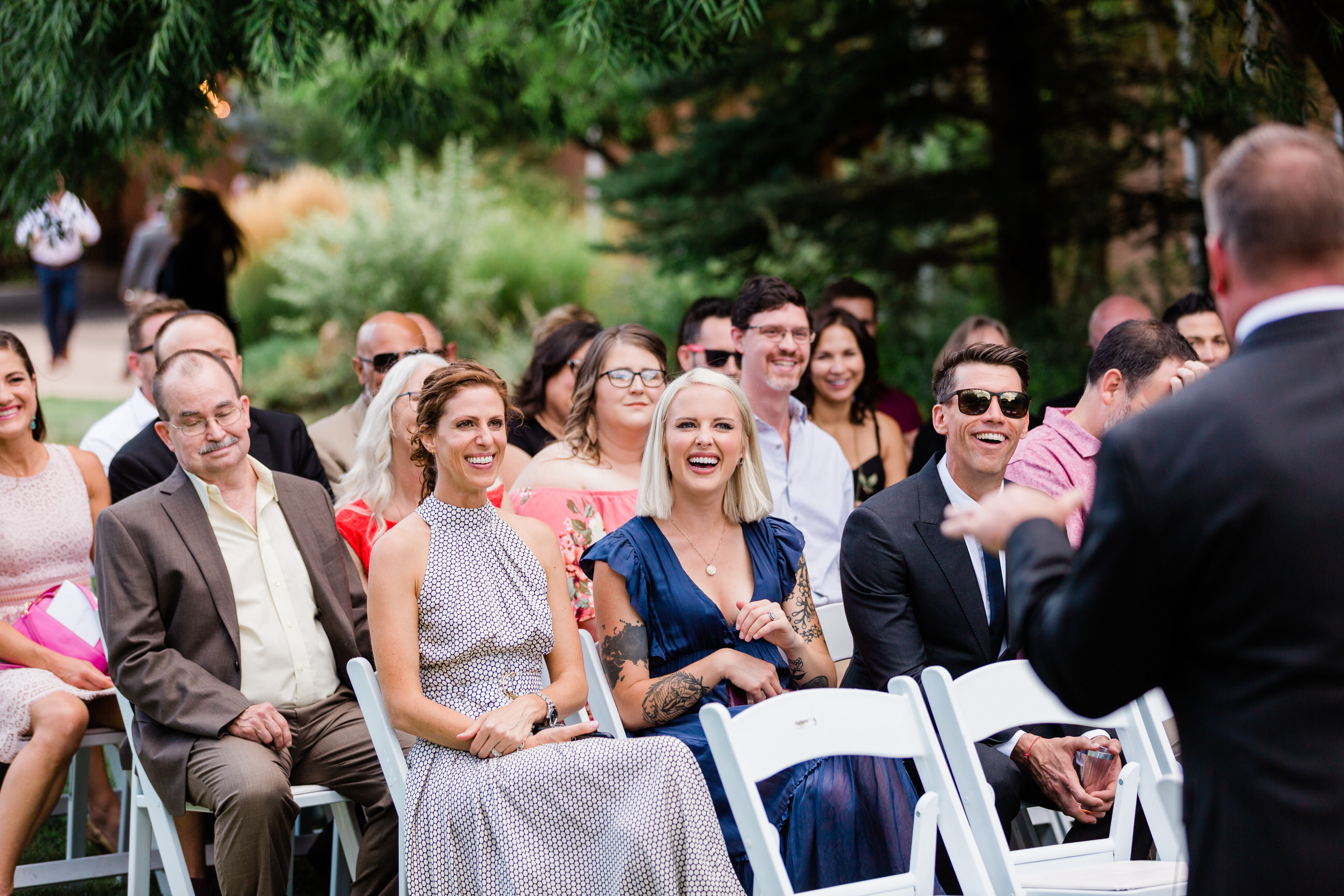 guests enjoy outdoor ceremony in Taos New Mexico resort