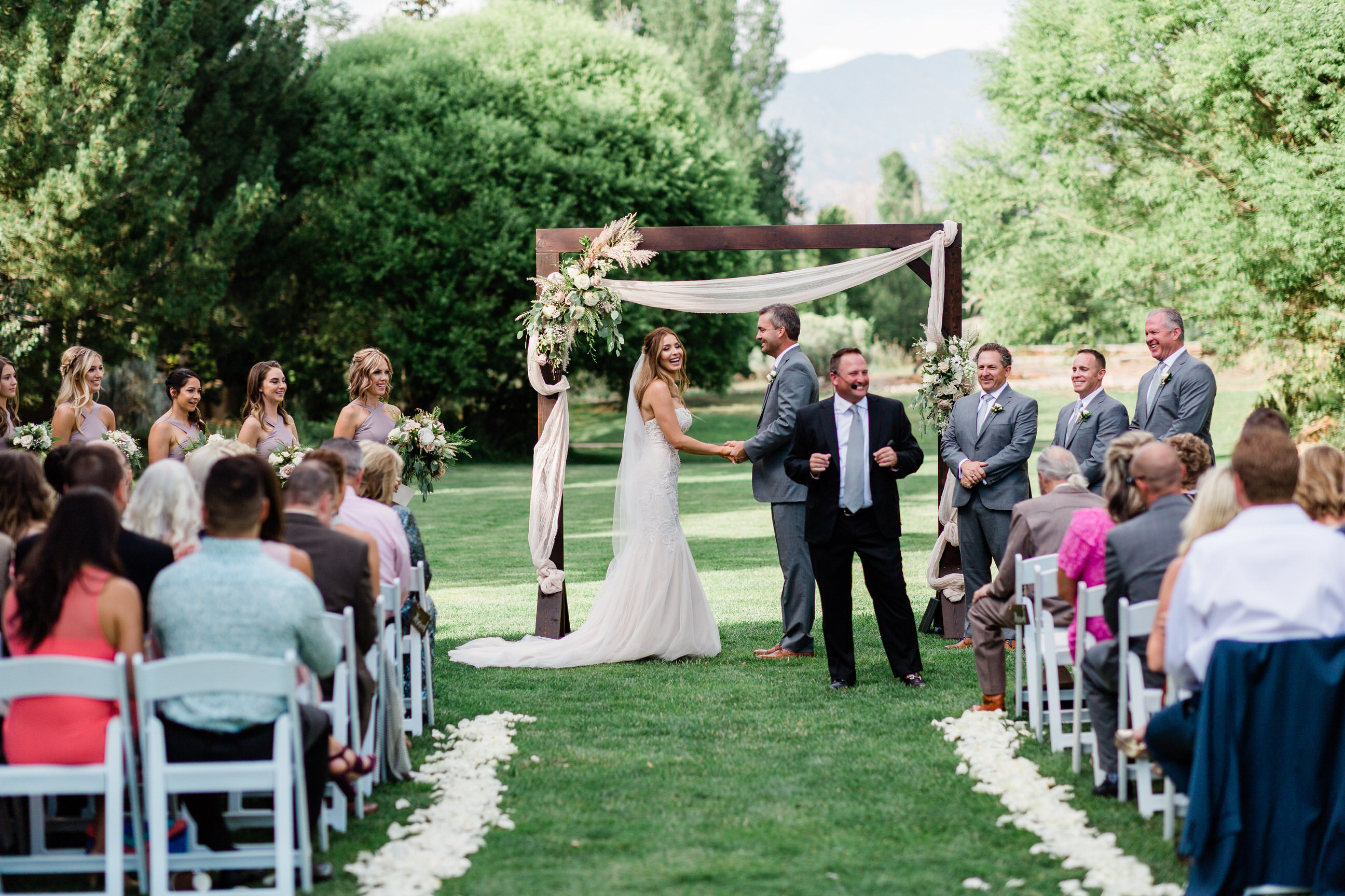 wedding ceremony at El Sagrado, New Mexico
