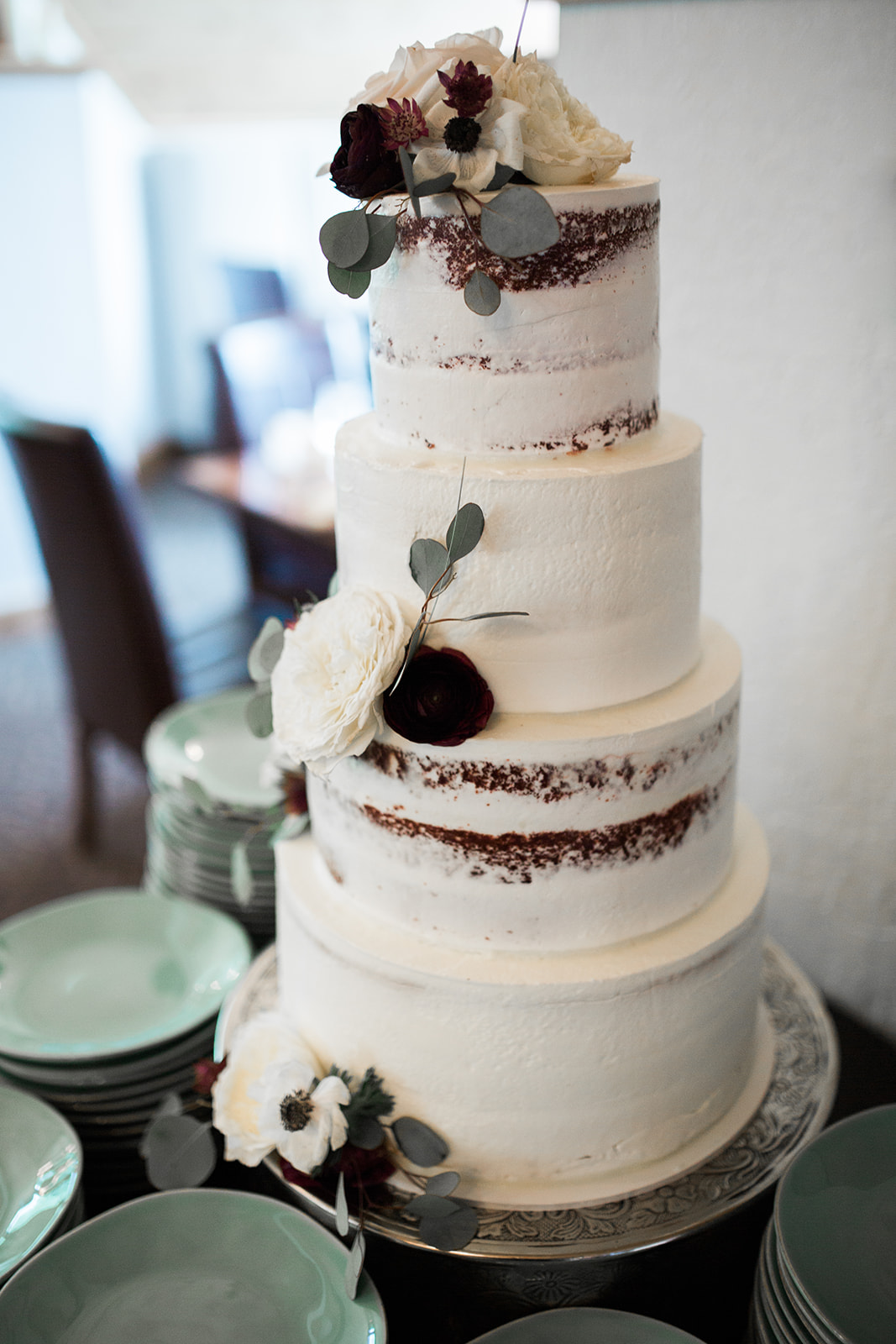 tall wedding cake for Durango wedding