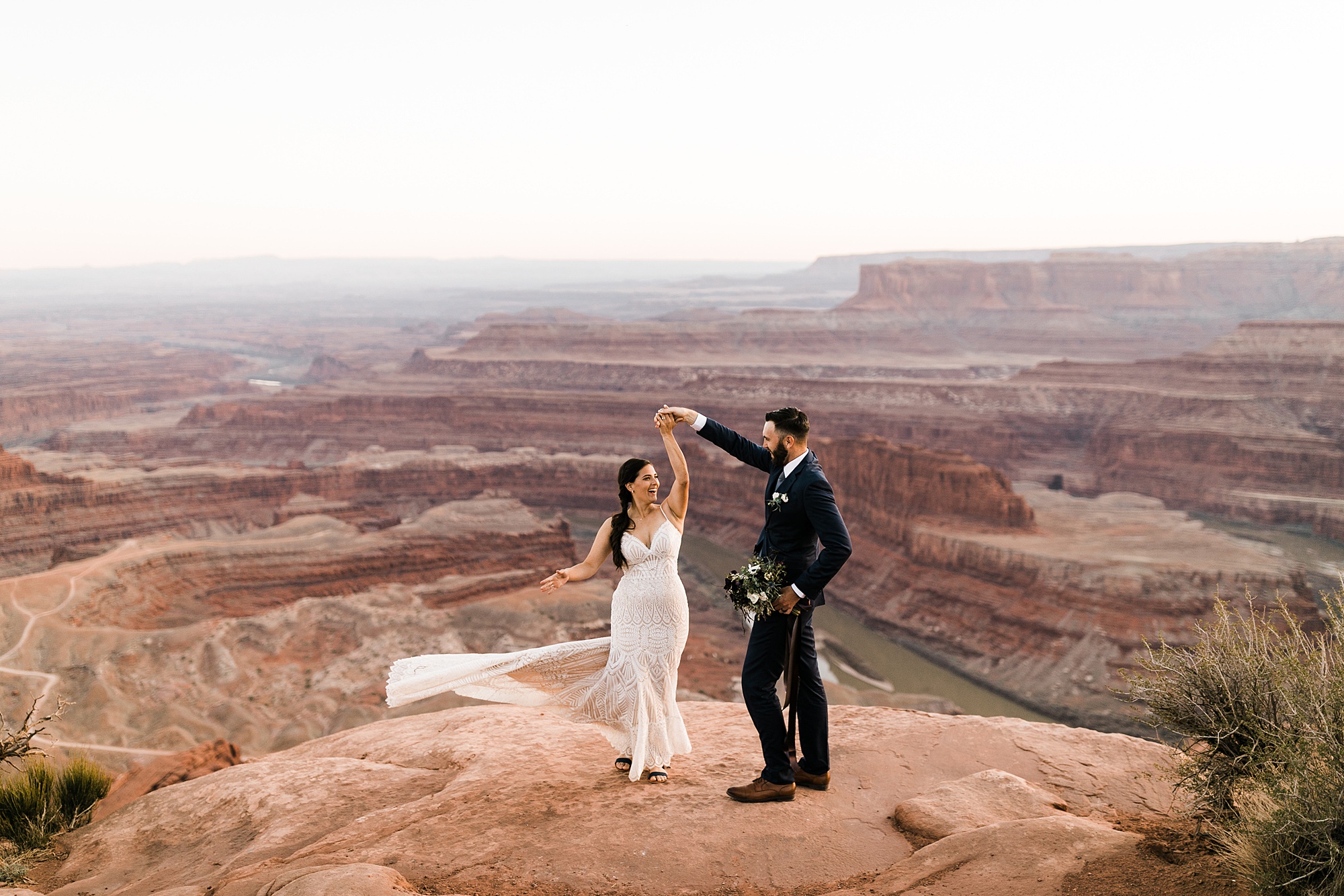 moab elopement at arches national park and dead horse point state park