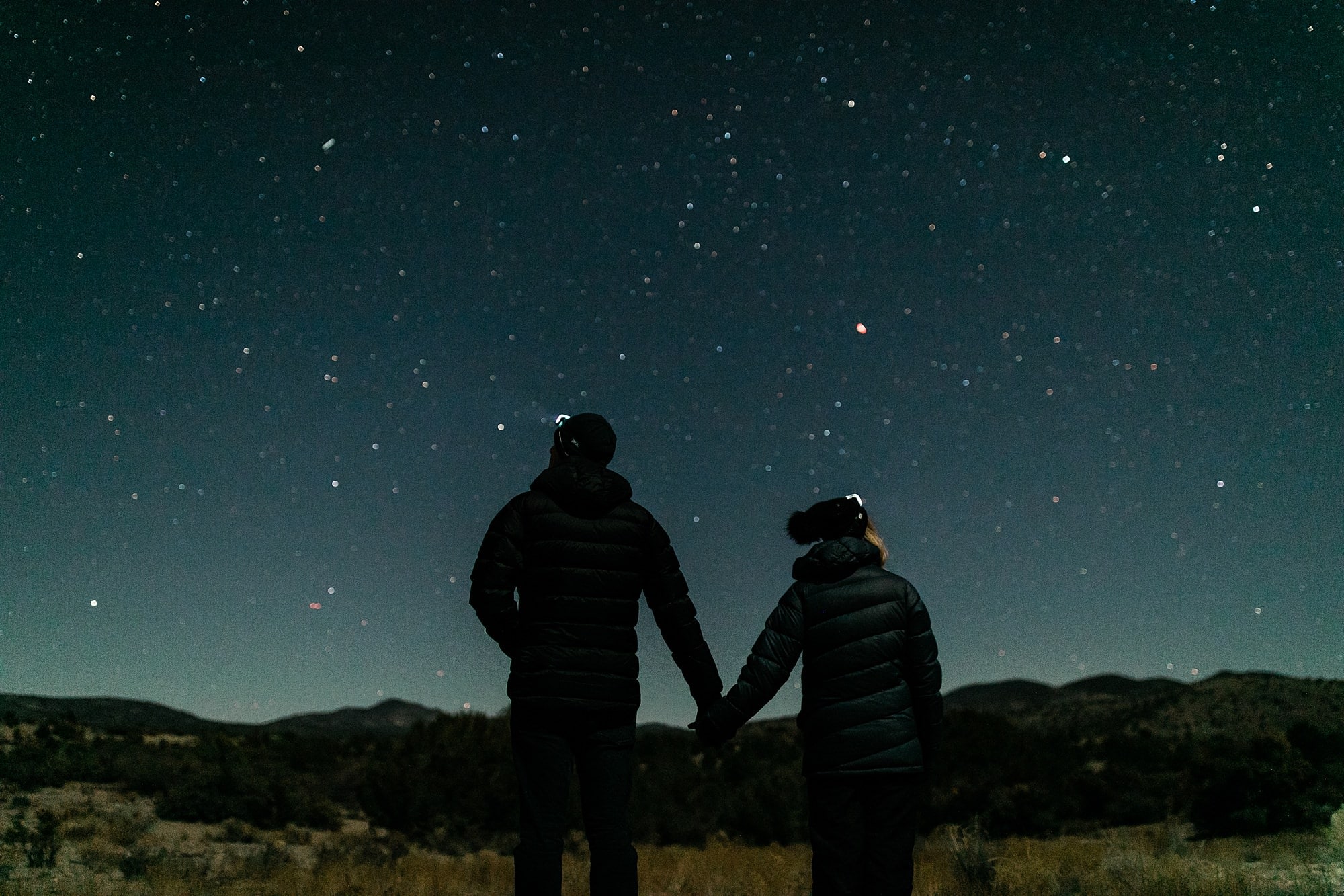 A couple stargazes in New Mexico